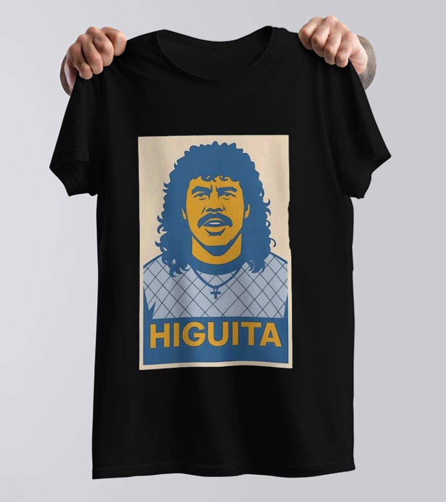 Rene Higuita Hope Graphic Print Vintage Football T-Shirt