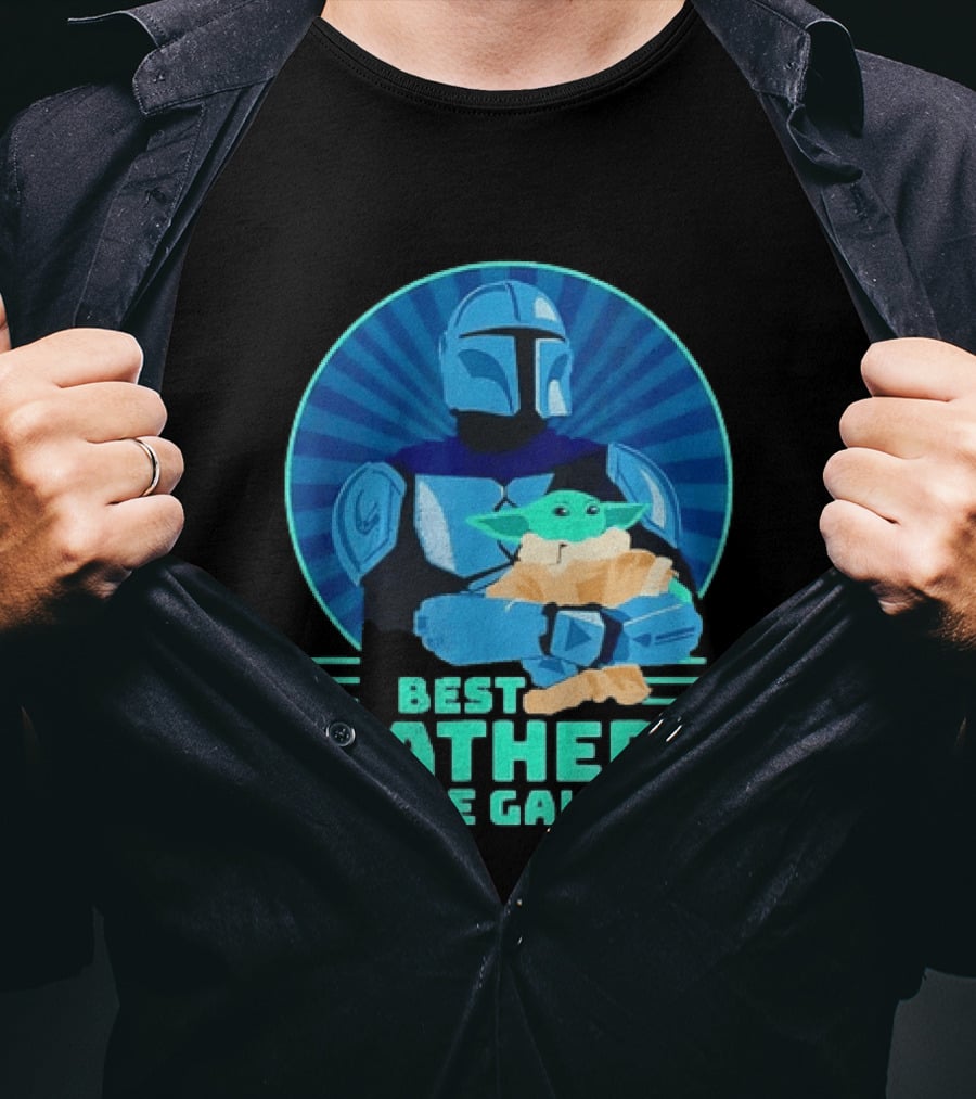 Star Wars Mandalorian Grogu Best Father In The Galaxy T-Shirt