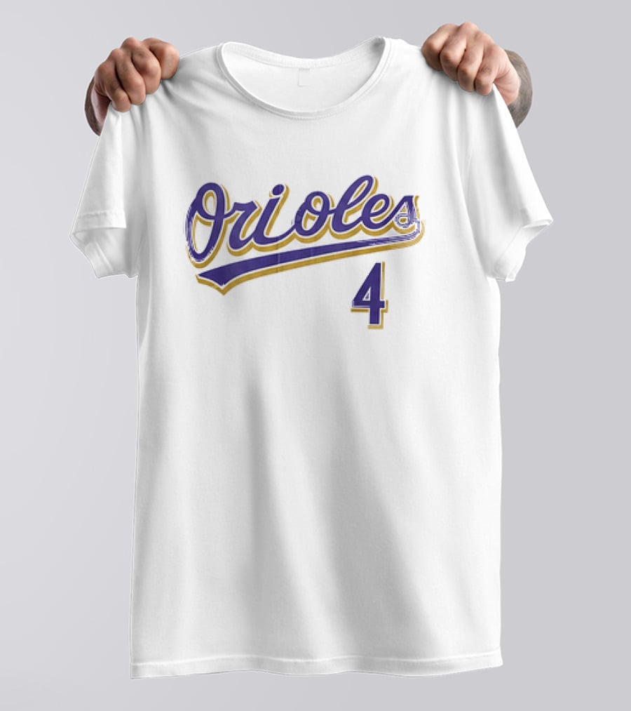 Orioles 4 2026 Zay Flowers Baseball Jersey Giveaway T-Shirt