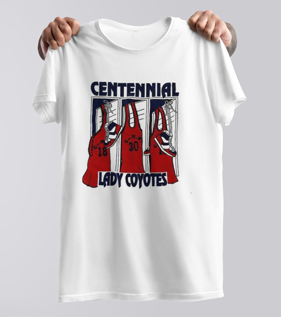Centennial Lady Coyotes Basketball Team Jerseys With Numbers 18 30 T-Shirt