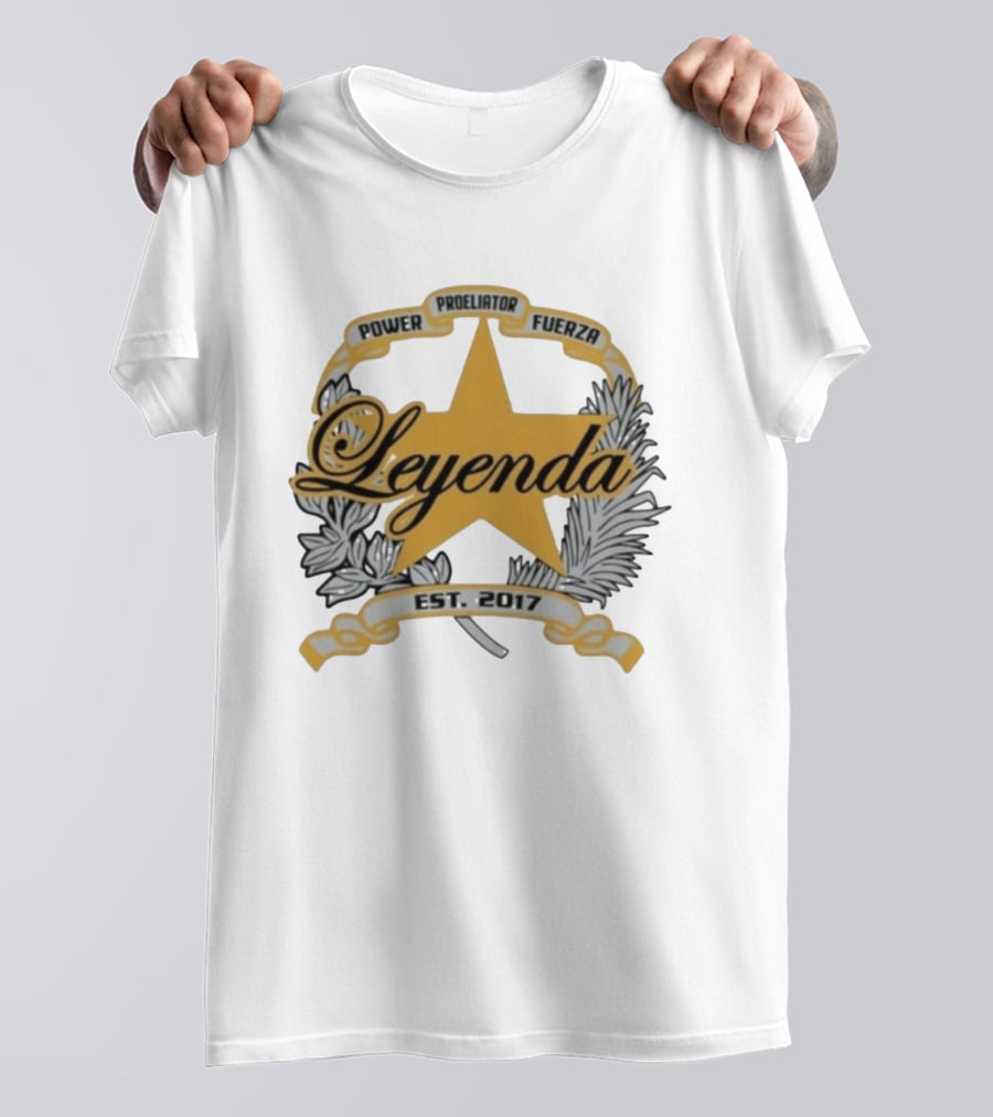 Power Proeliator Fuerza Leyenda Star Emblem Est 2017 T-Shirt