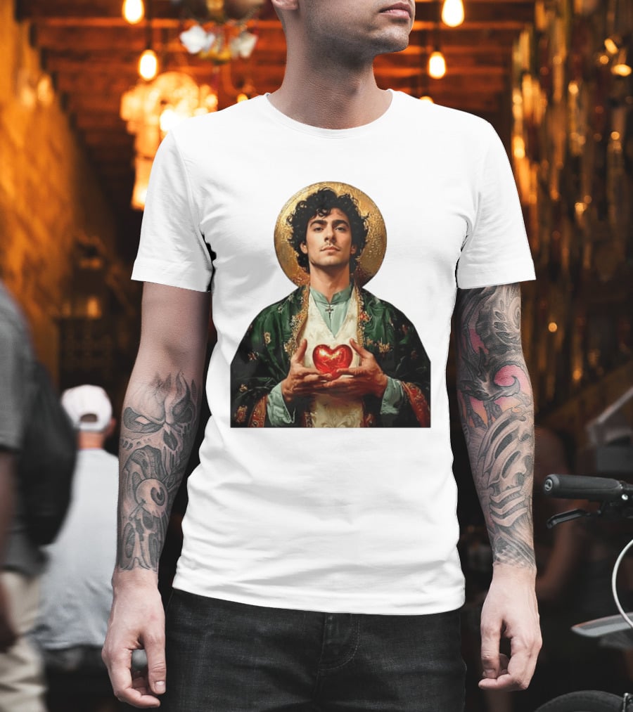 Luigi Mangione Patron Saint Holding Sacred Heart For Health Care Justice T-Shirt