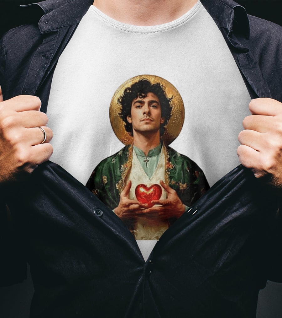 Luigi Mangione Patron Saint Holding Sacred Heart For Health Care Justice T-Shirt