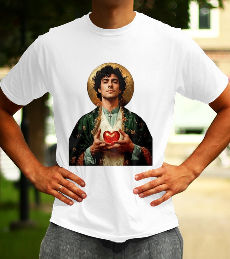 Luigi Mangione Patron Saint Holding Sacred Heart For Health Care Justice T-Shirt