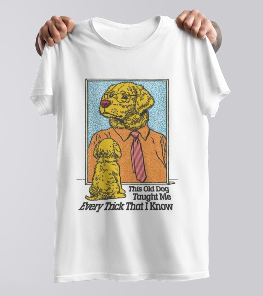 Mac Demarco This Old Dog Taught Me Every Trick That I Know Cartoon Dogs In Mirror T-Shirt
