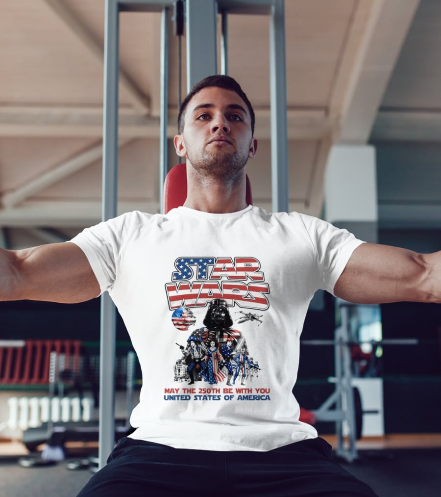 Star Wars May The 250th Be With You United States Of America T-Shirt