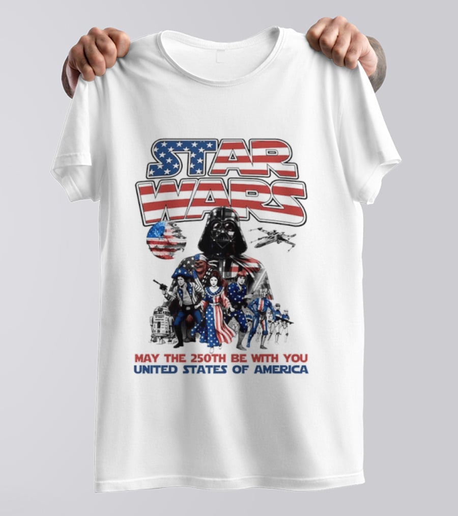 Star Wars May The 250th Be With You United States Of America T-Shirt