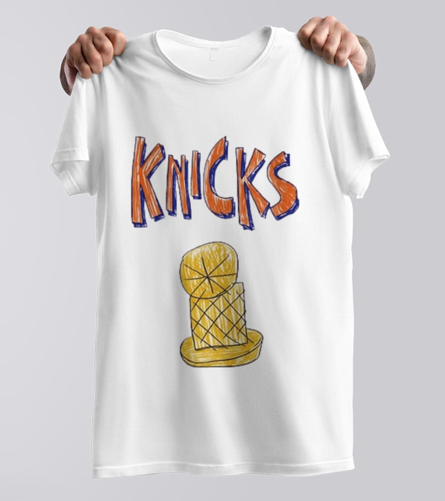 Knicks Hand Drawn NBA Champions Trophy T-Shirt