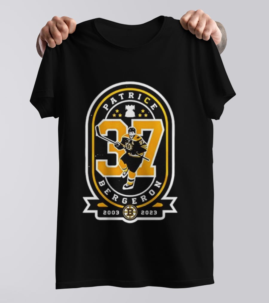 Patrice Bergeron 37 Boston Bruins 2003 2023 T-Shirt