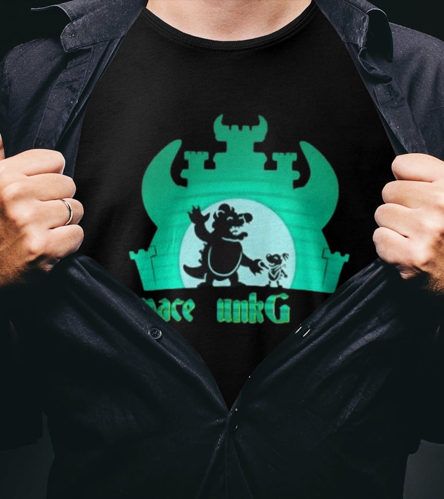 Bowser And Bowser Jr Super Mario Space Junk Galaxy Castle T-Shirt