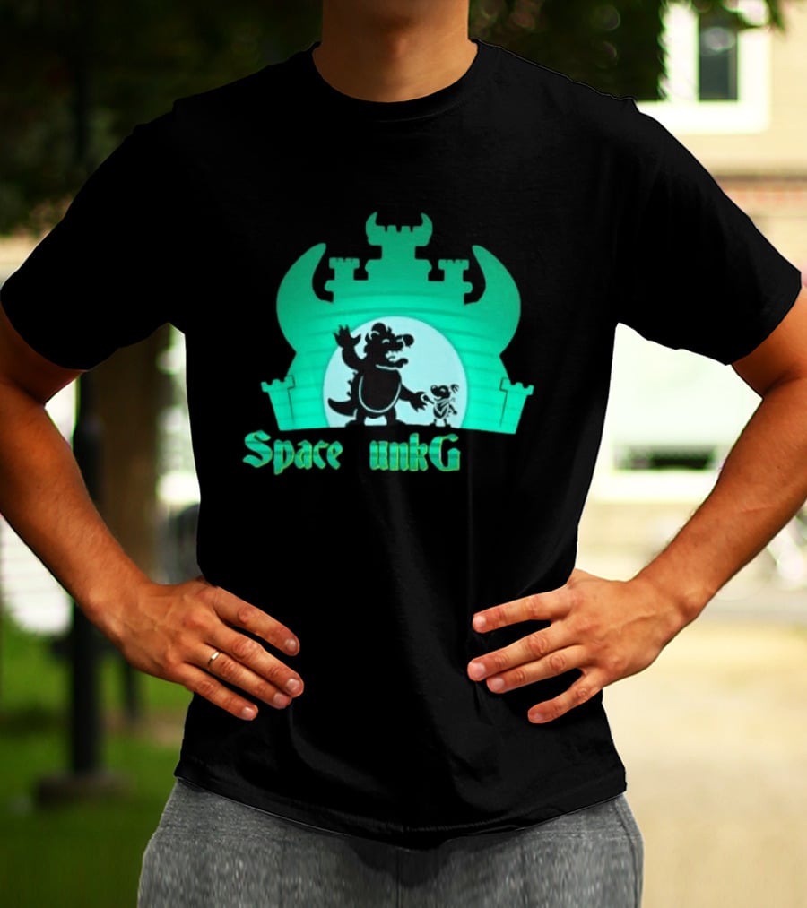 Bowser And Bowser Jr Super Mario Space Junk Galaxy Castle T-Shirt