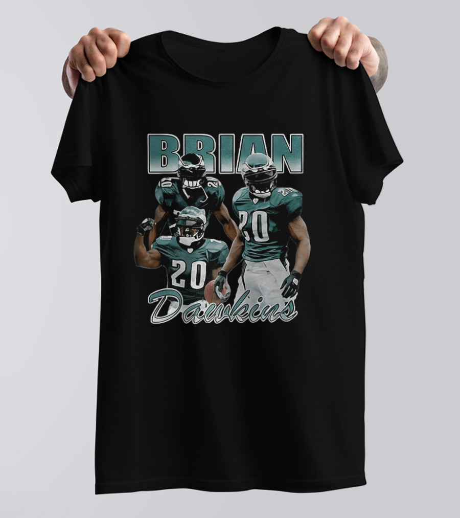 Brian Dawkins Philadelphia Eagles Number 20 Player Iconic Football Legend T-Shirt