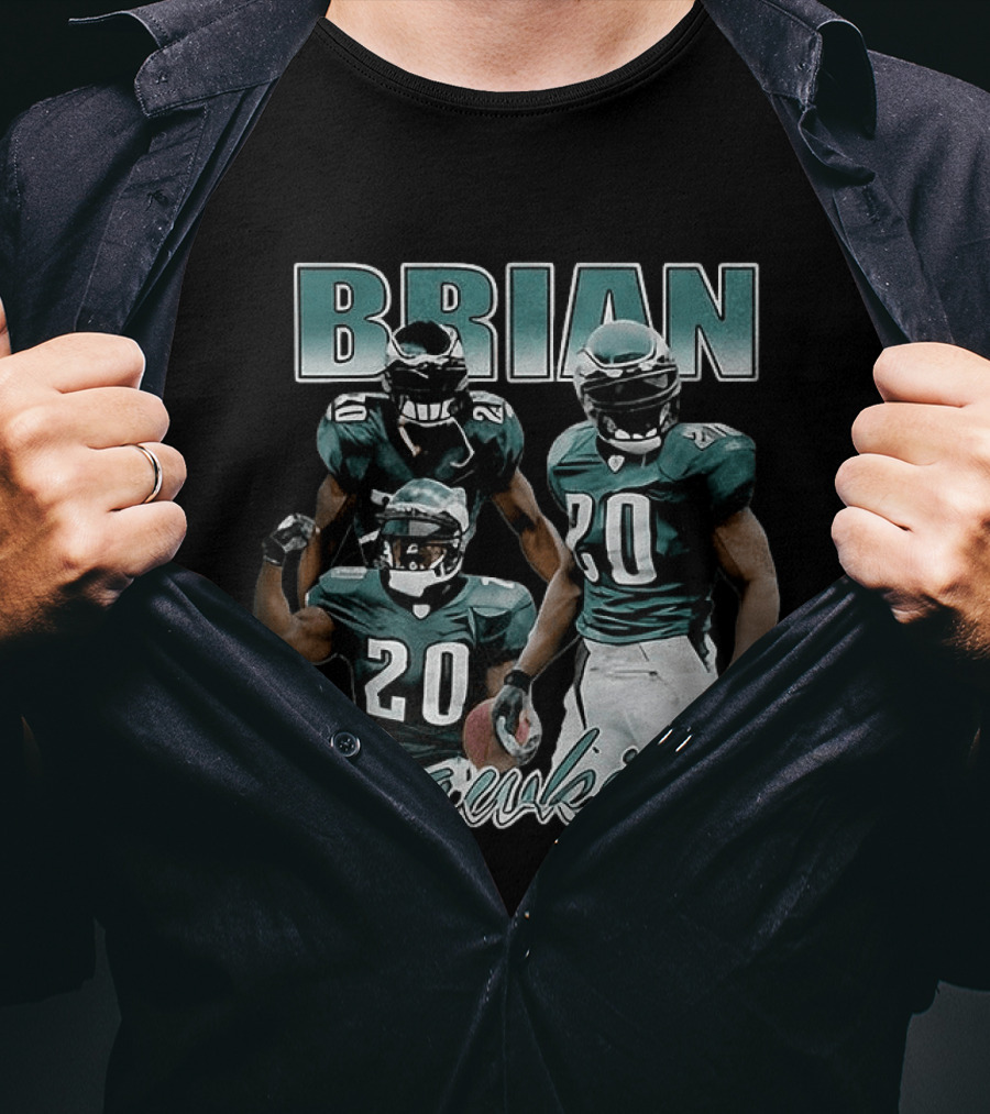Brian Dawkins Philadelphia Eagles Number 20 Player Iconic Football Legend T-Shirt