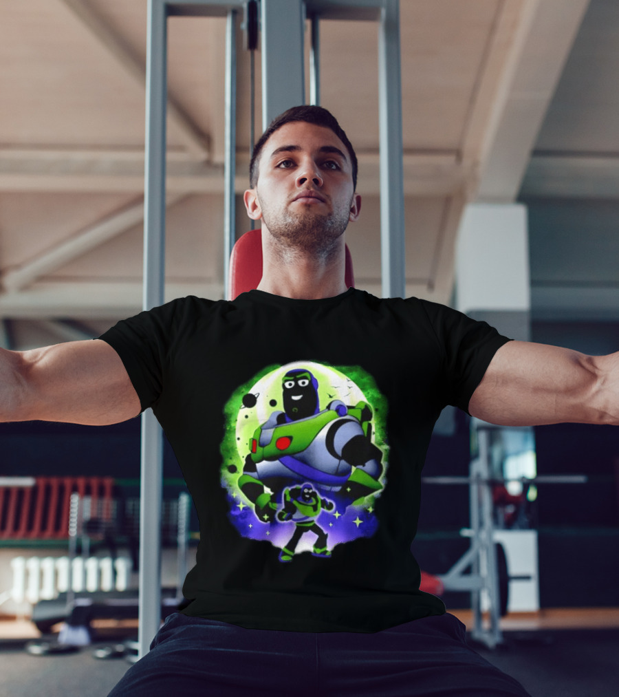 Buzz Lightyear Space Ranger Moon Planetary System Toy Story Galaxy T-Shirt