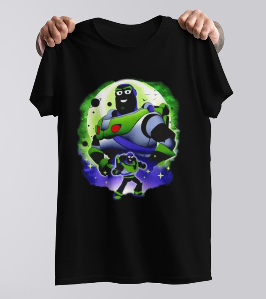 Buzz Lightyear Space Ranger Moon Planetary System Toy Story Galaxy T-Shirt