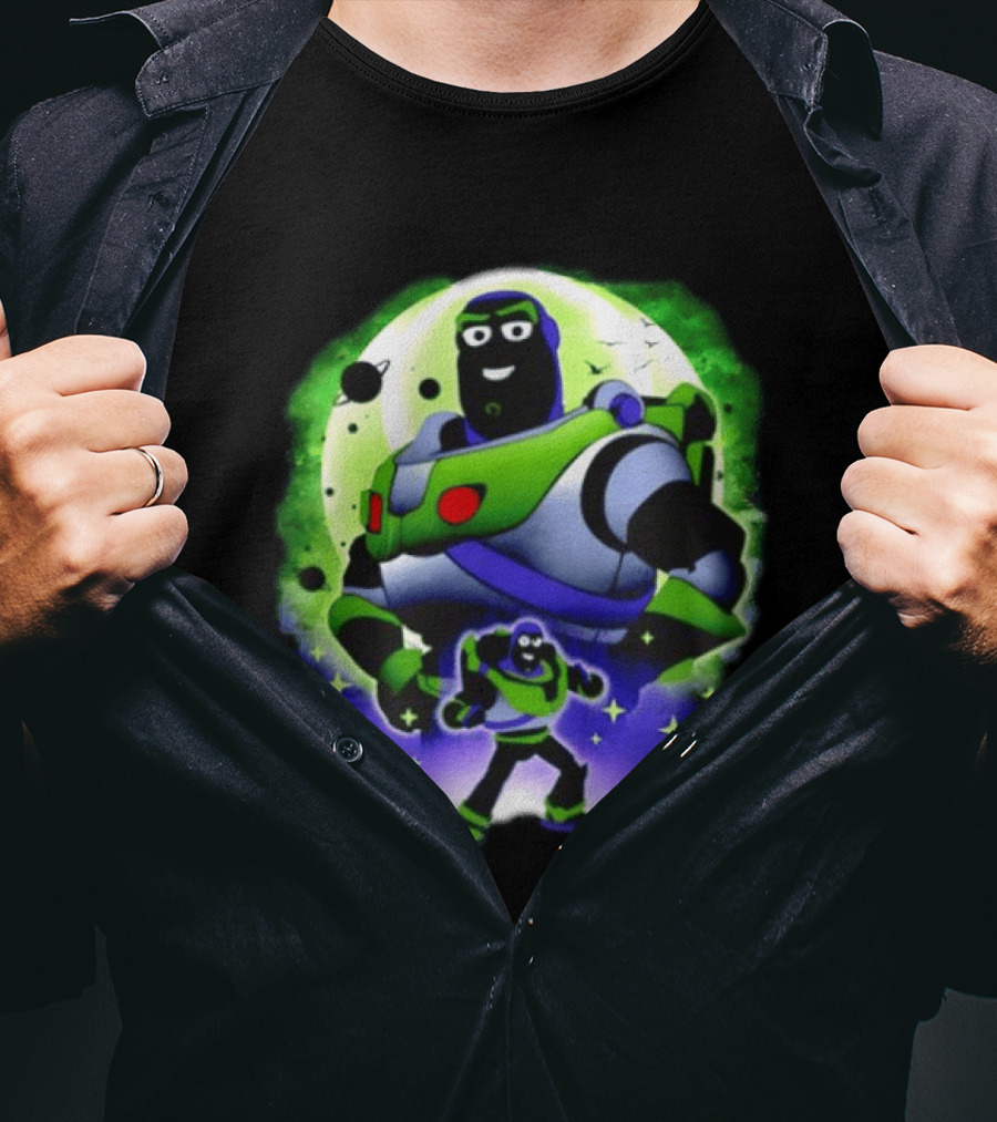 Buzz Lightyear Space Ranger Moon Planetary System Toy Story Galaxy T-Shirt