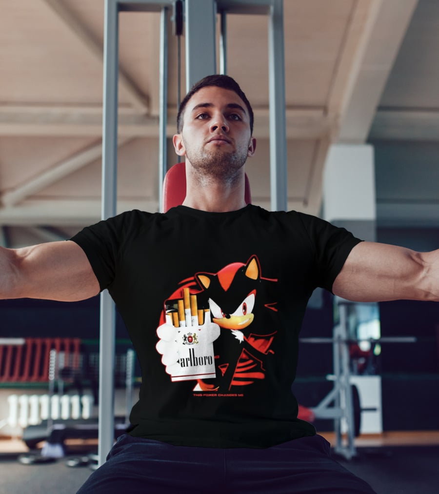 Shadow The Hedgehog Marlboro Cigarettes This Power Changes Me T-Shirt