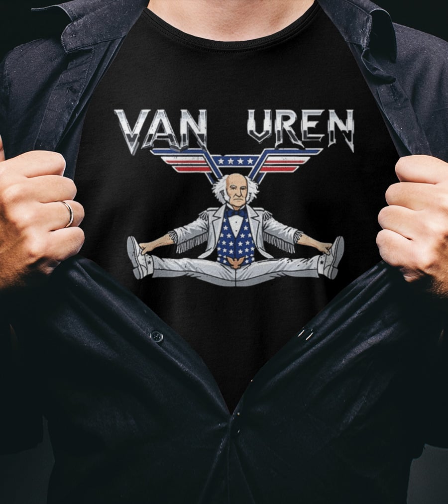 VAN BUREN 8th President Patriotic Style With Stars And Stripes T-Shirt