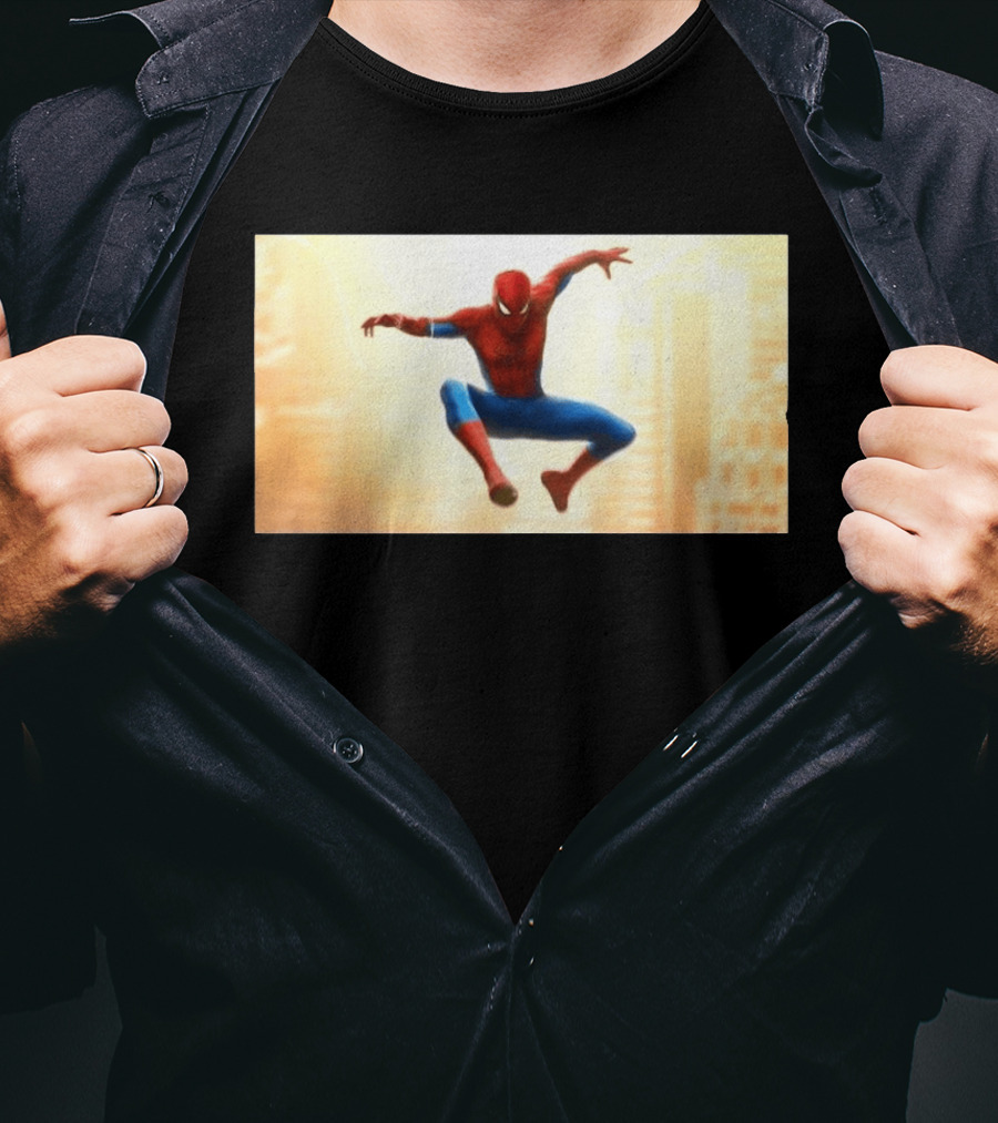 Spider Man Brand New Day July 2026 Jumping Action Pose Classic Suit T-Shirt