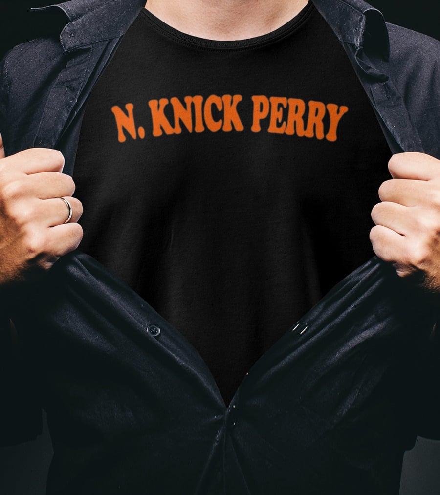N. Knick Perry New York Knicks Retro Style Classic Orange T-Shirt