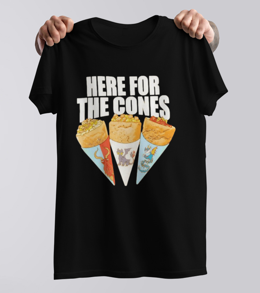 Here For The Cones Toothless How To Train Your Dragon Universal Epic Universe T-Shirt
