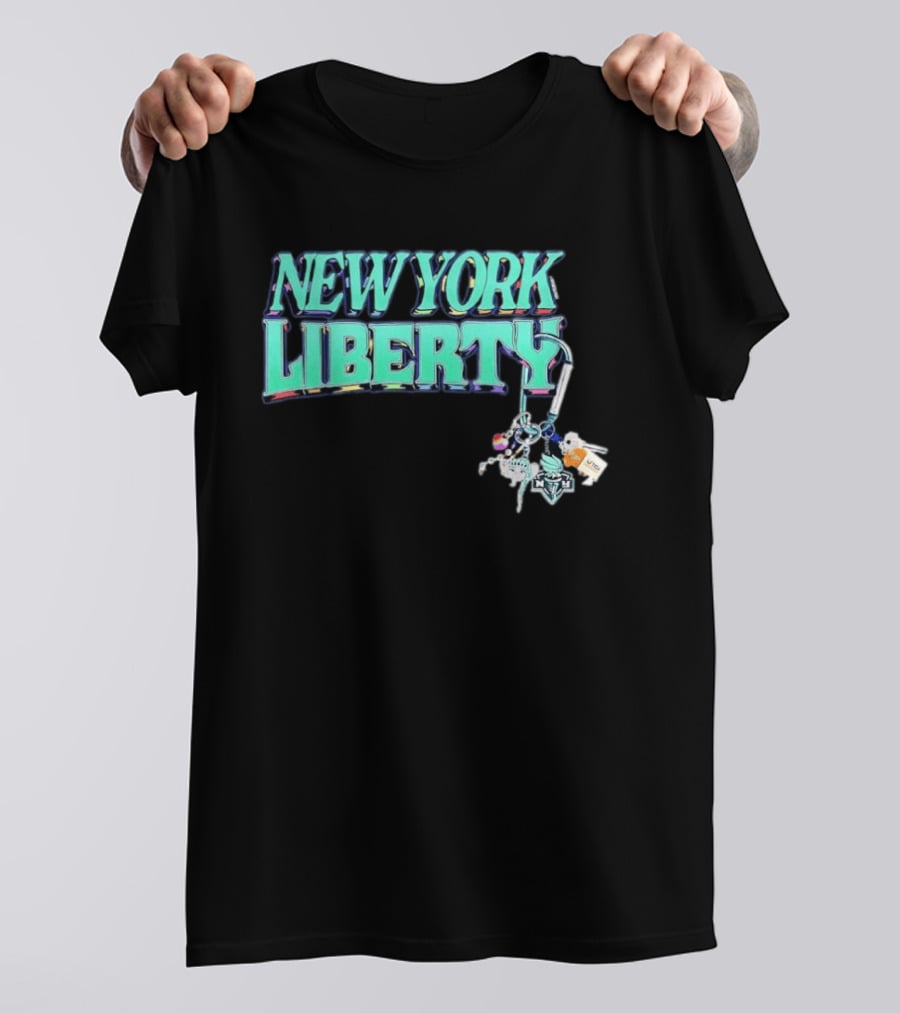 New York Liberty Carabiner Pride Keychain Accessories T-Shirt