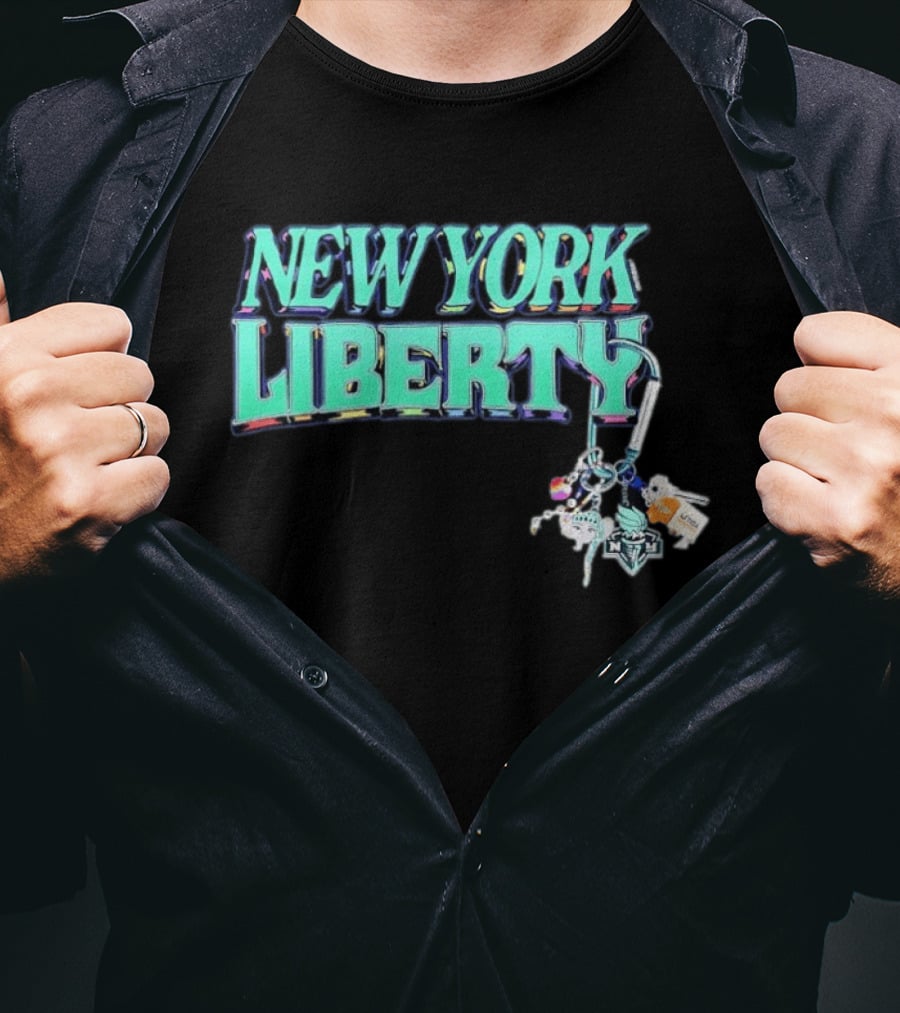 New York Liberty Carabiner Pride Keychain Accessories T-Shirt