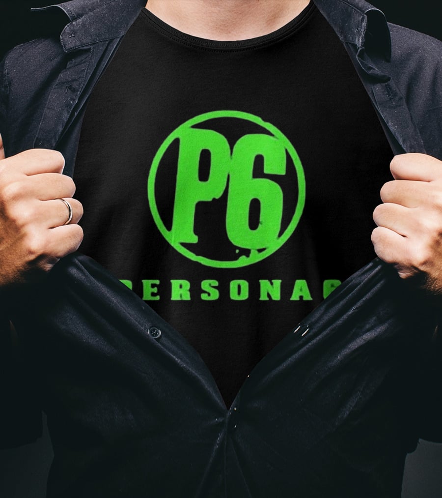Persona 6 P6 Green Logo Commemorative T-Shirt