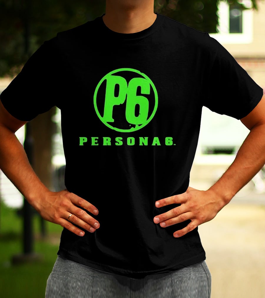 Persona 6 P6 Green Logo Commemorative T-Shirt
