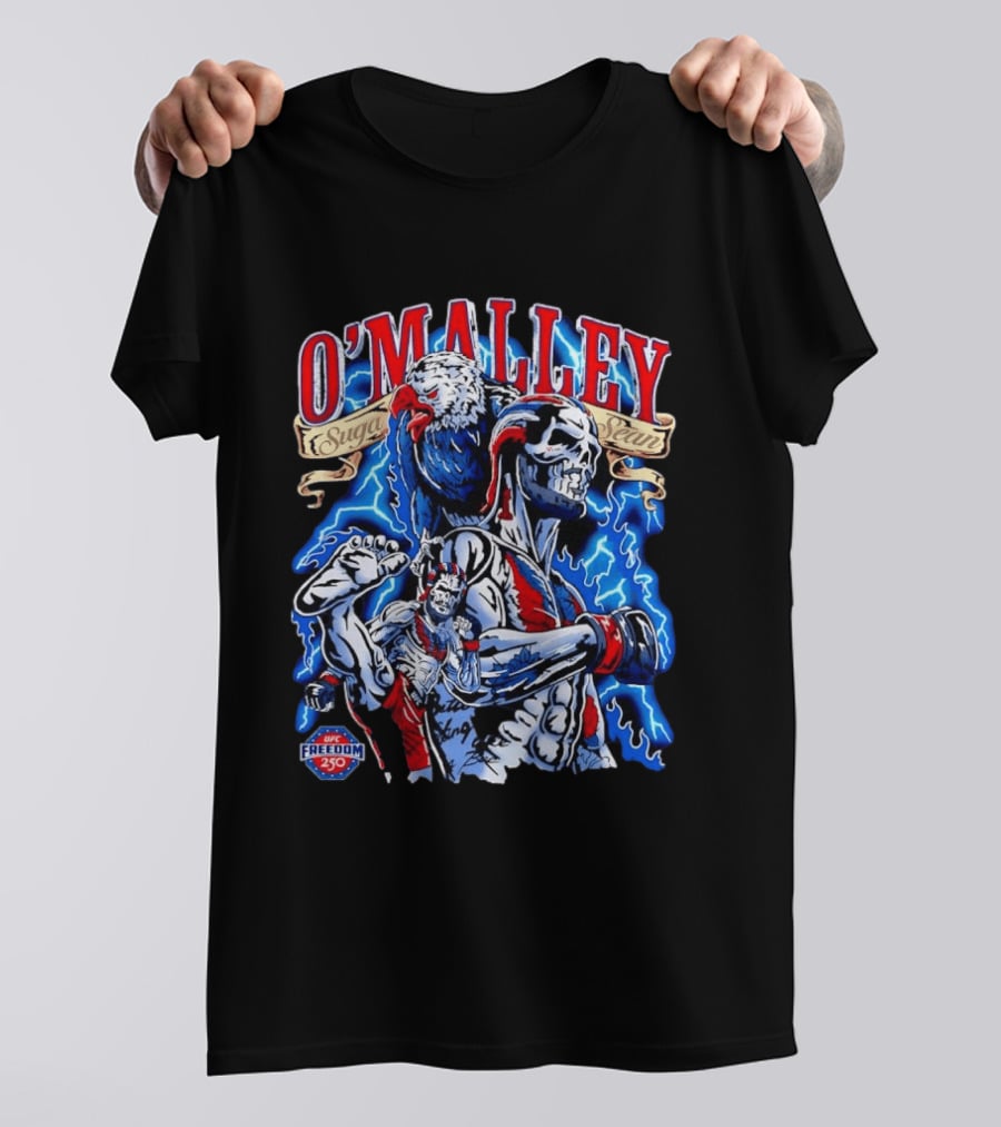 Sean O Malley Suga UFC 250 Freedom Eagle Lightning Fighting T-Shirt