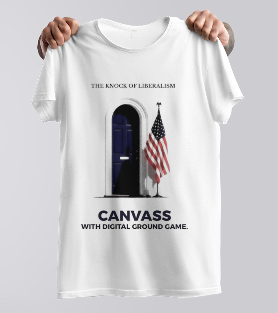 S With Flag And Doorway Digital Ground Game T-Shirt