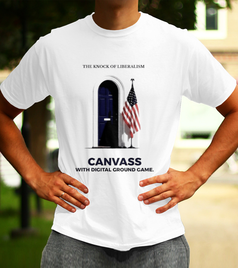 S With Flag And Doorway Digital Ground Game T-Shirt
