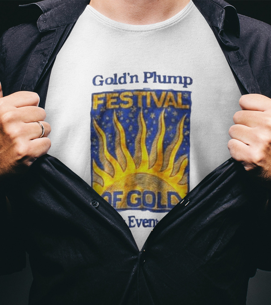 Gold N Plump Festival Of Gold Winter Event 1994 Sunburst And Stars T-Shirt