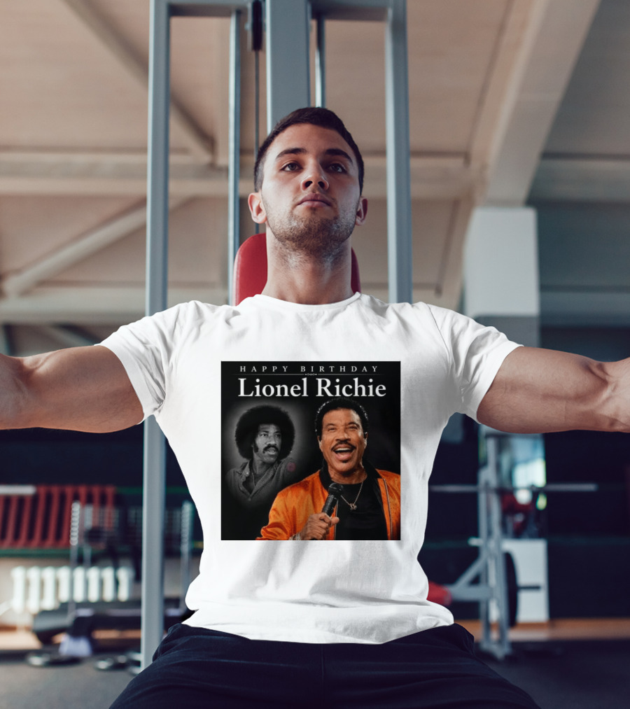 Happy Birthday Lionel Richie Vintage And Modern Singing Celebration T-Shirt