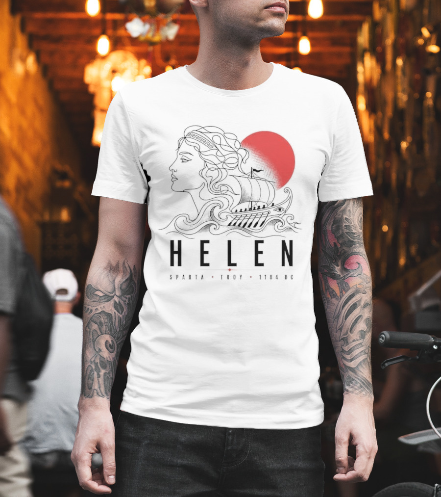 Helen Of Troy Sparta 1184 BC Greek Mythology History T-Shirt