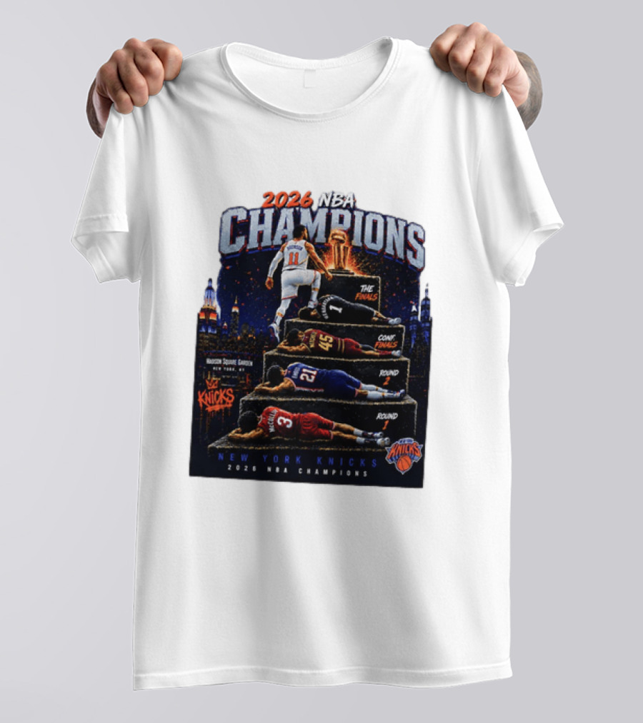 2026 NBA Champions New York Knicks Jalen Brunson Road To Glory T-Shirt