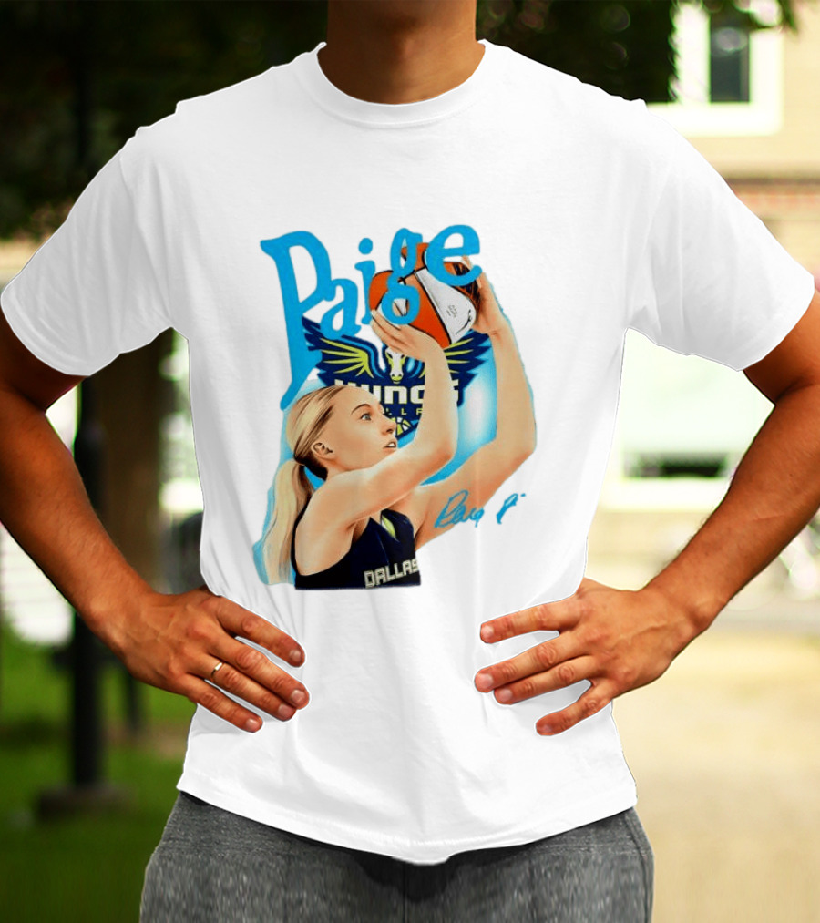 Paige Bueckers Dallas Wings Basketball WNBA Player T-Shirt