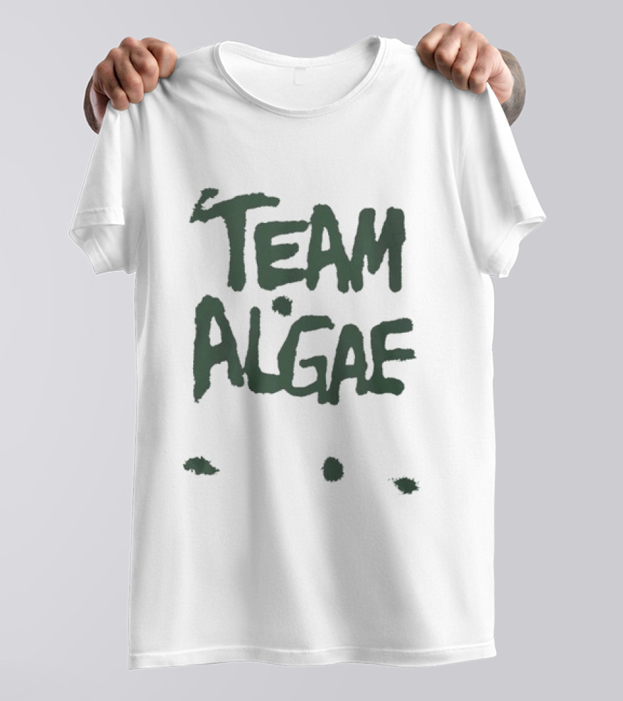 TEAM ALGAE Green Text Earthy T-Shirt