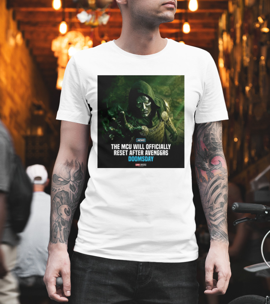 Avengers Doomsday MCU Reset Announcement Super Universe News T-Shirt