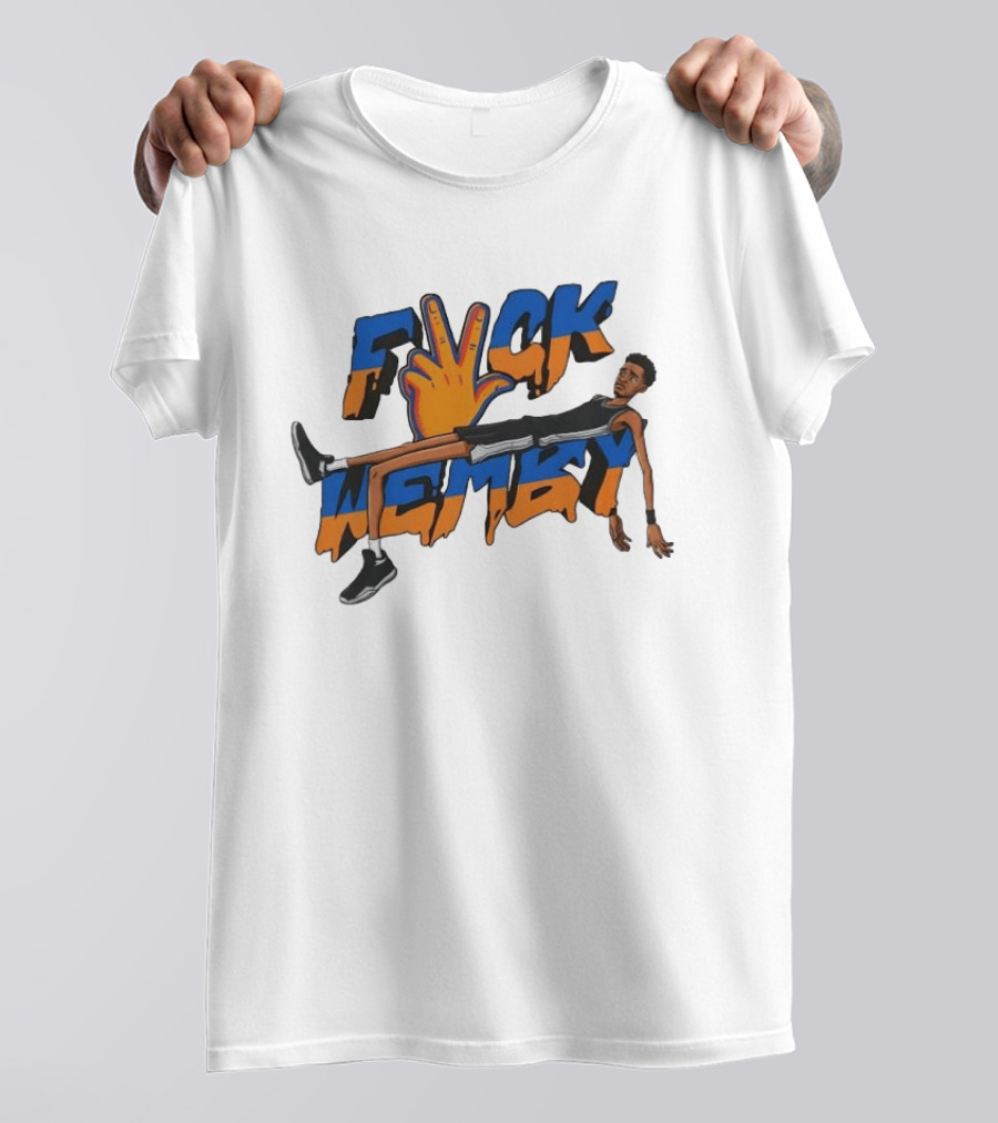 Victor Wembanyama Spurs Fvck Wemby Basketball Artistry T-Shirt