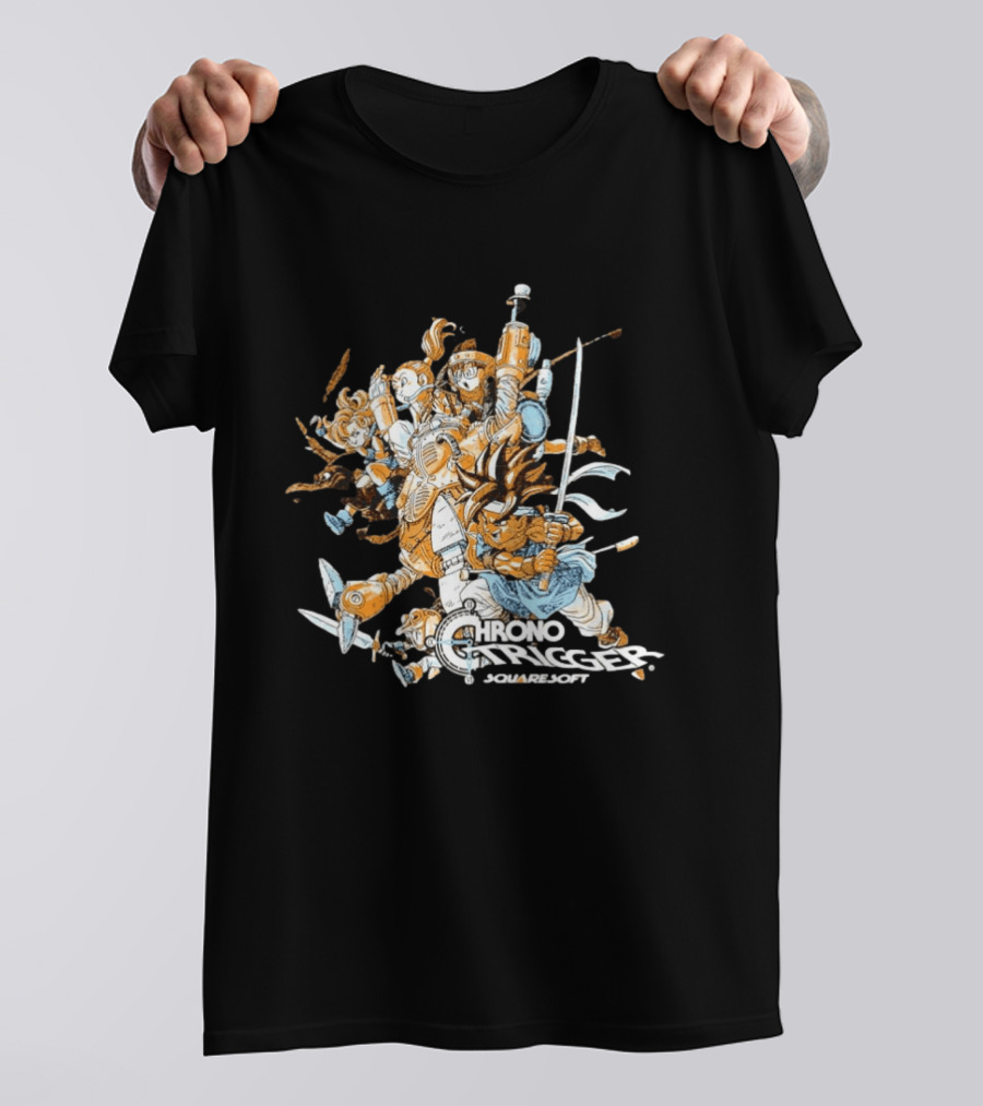 Crono Marle Lucca Robo Frog Ayla Magus Chrono Trigger Squaresoft Characters T-Shirt
