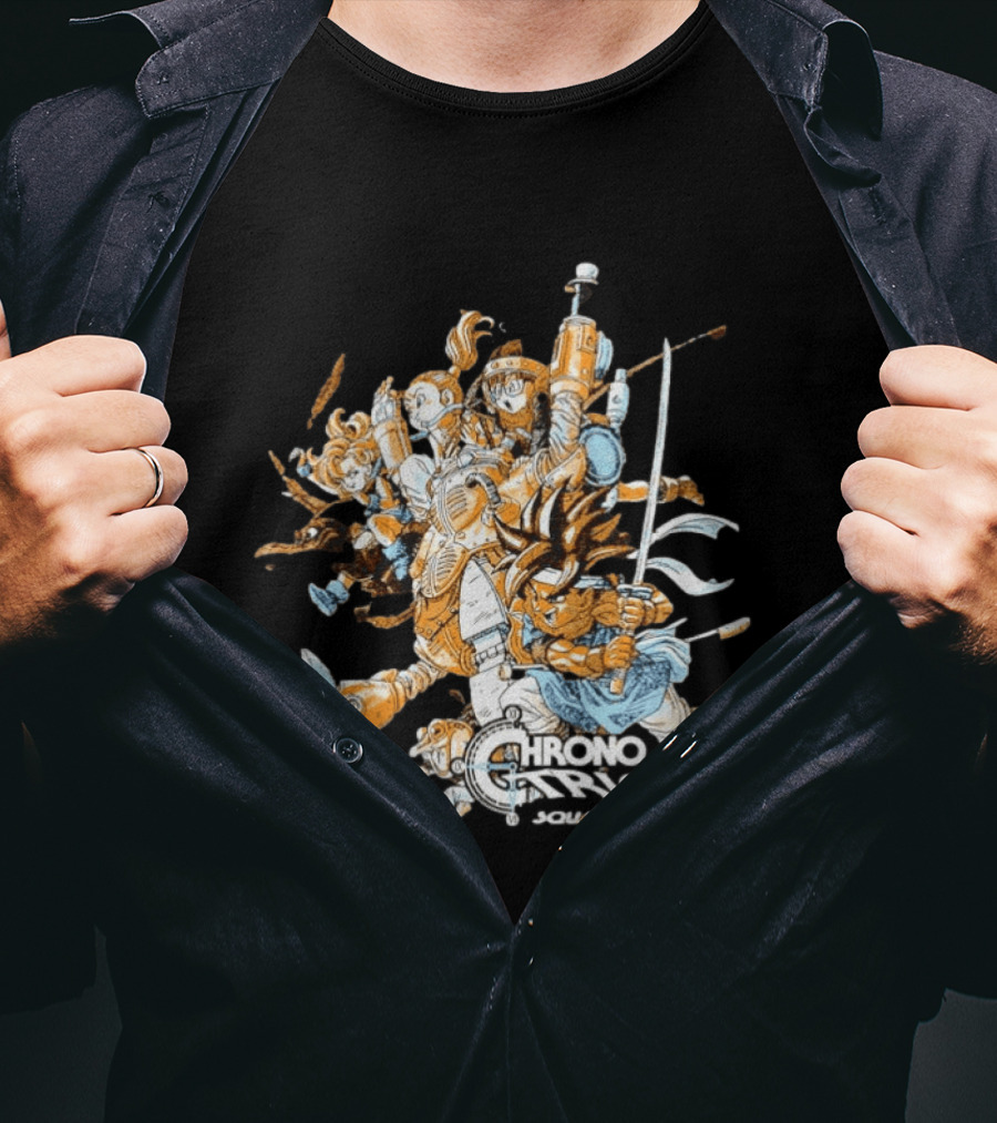 Crono Marle Lucca Robo Frog Ayla Magus Chrono Trigger Squaresoft Characters T-Shirt