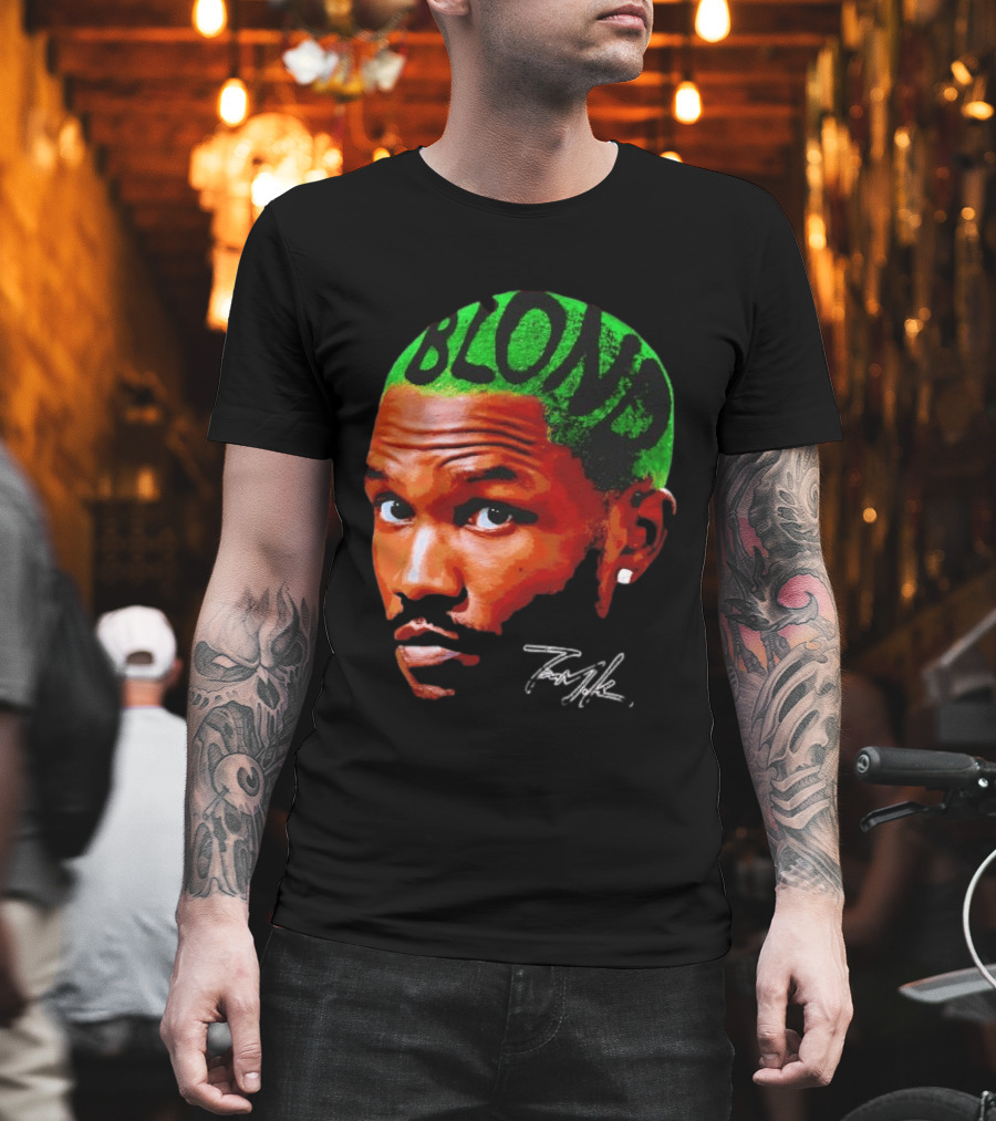 Frank Ocean Blond Album Cover Green Hair R&B Music T-Shirt