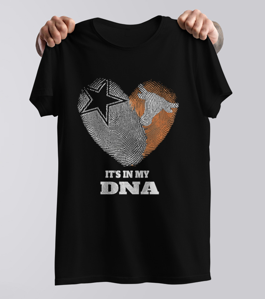 It's In My DNA Dallas Cowboys Texas Longhorns Football Pride T-Shirt