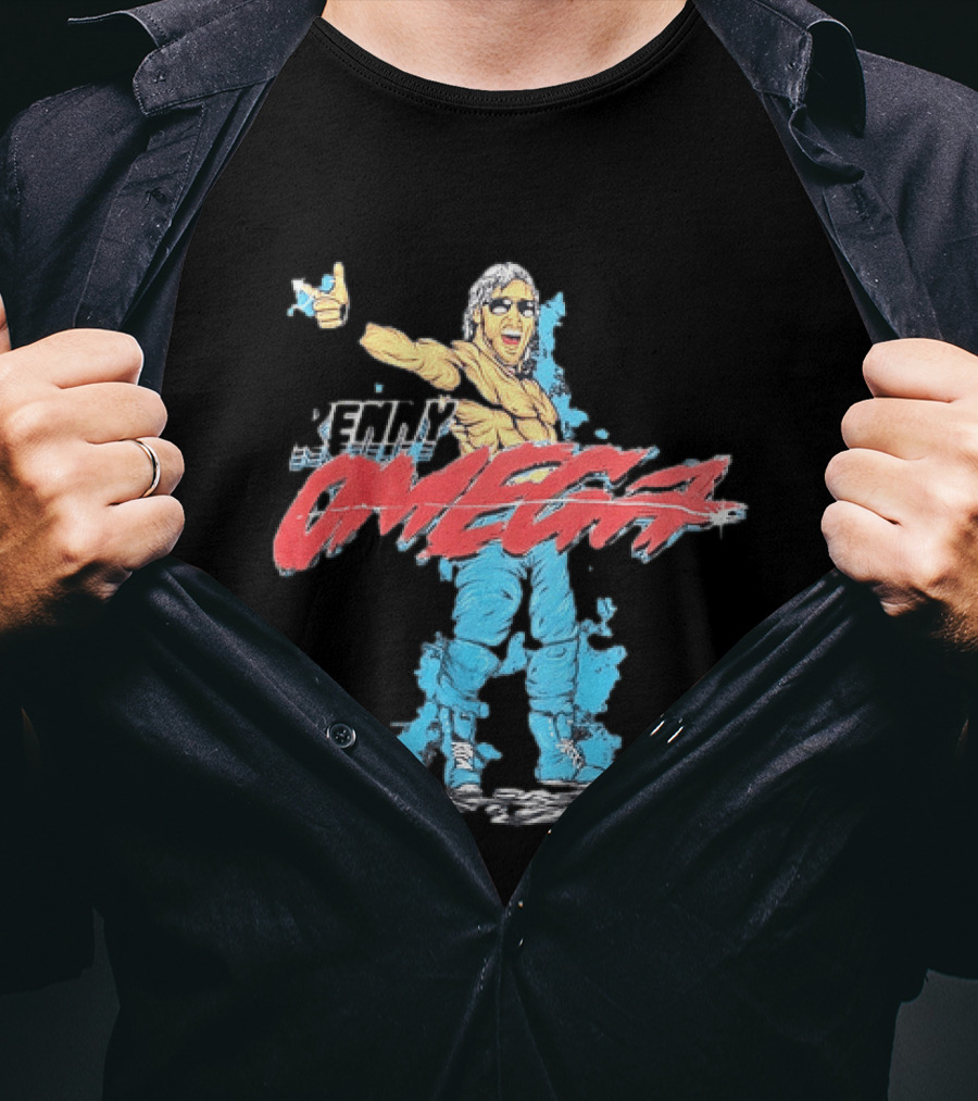 Kenny Omega Pro Wrestling Illustration With Omega Splash T-Shirt