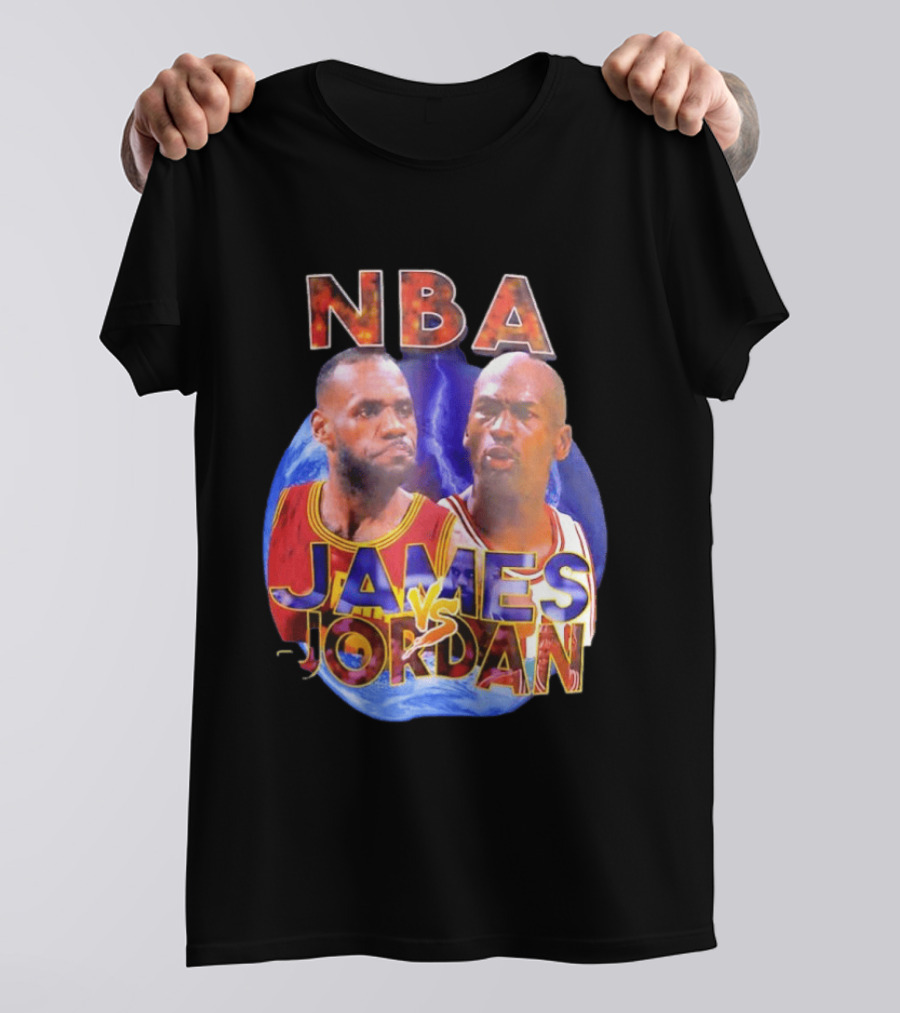NBA LeBron James Vs Michael Jordan Cleveland Cavaliers Chicago Bulls T-Shirt