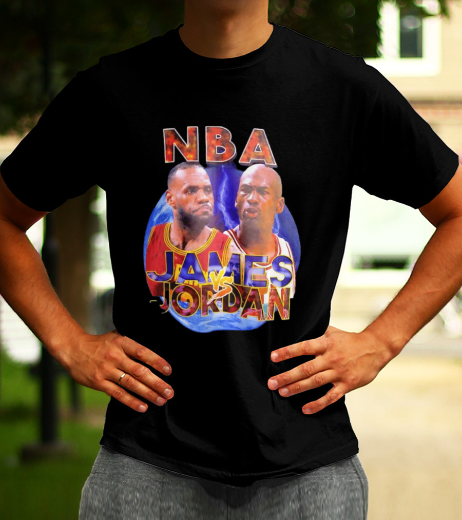 NBA LeBron James Vs Michael Jordan Cleveland Cavaliers Chicago Bulls T-Shirt