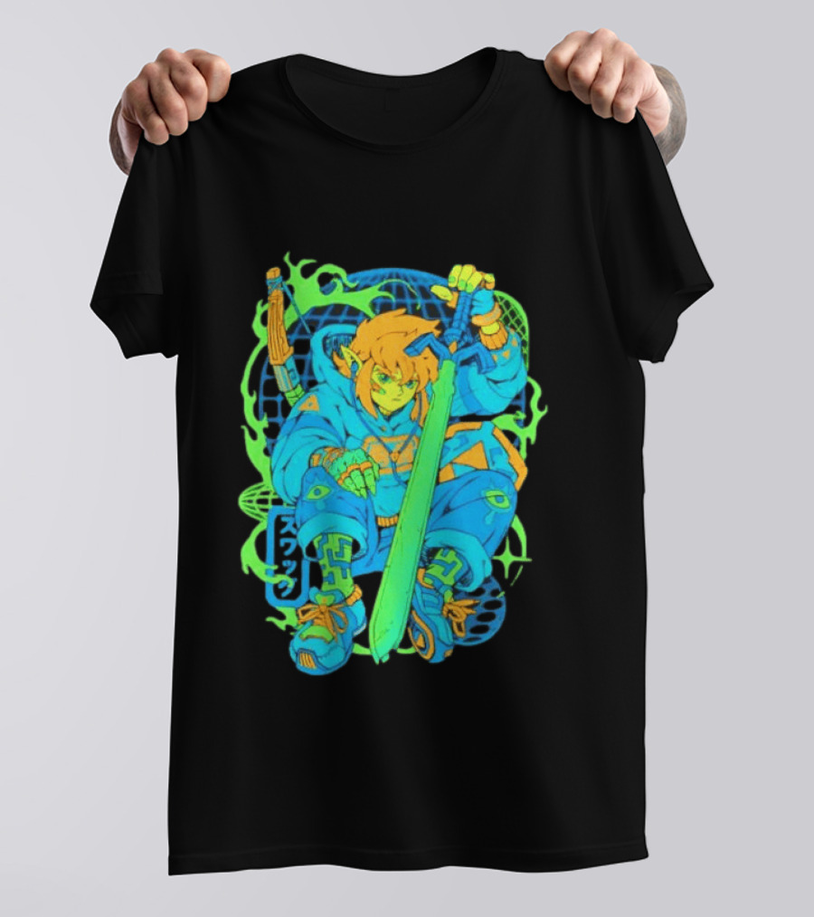 Link Legend Of Zelda Hylian Hero Swag Master Sword Streetwear Men's T-Shirt