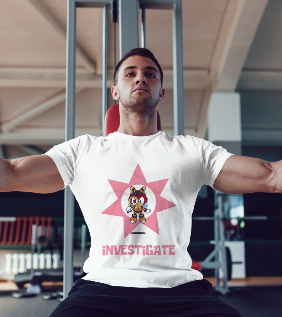INVESTiGATE Charmy Bee Star Emblem Detective T-Shirt