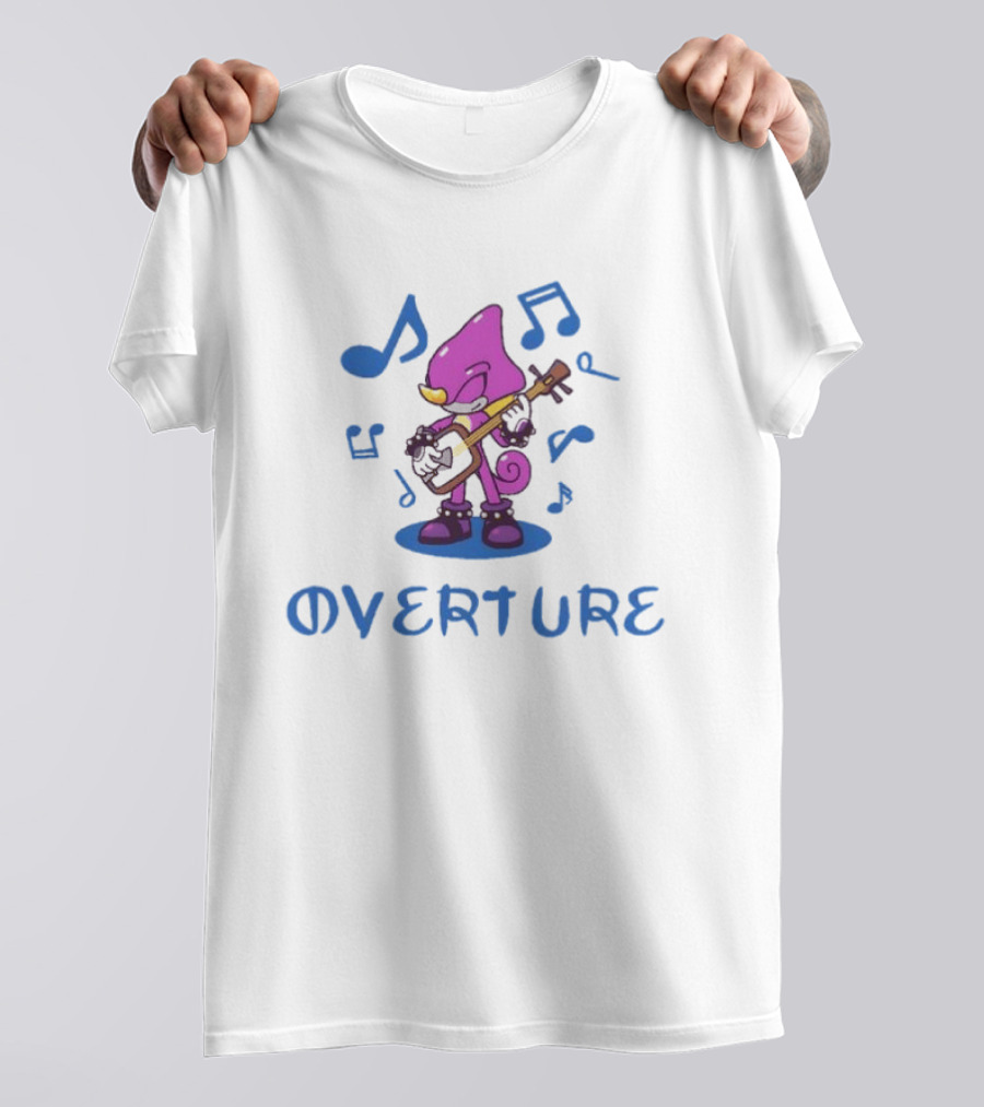 Espio The Chameleon Overture Music And Sonic The Hedgehog Notes T-Shirt